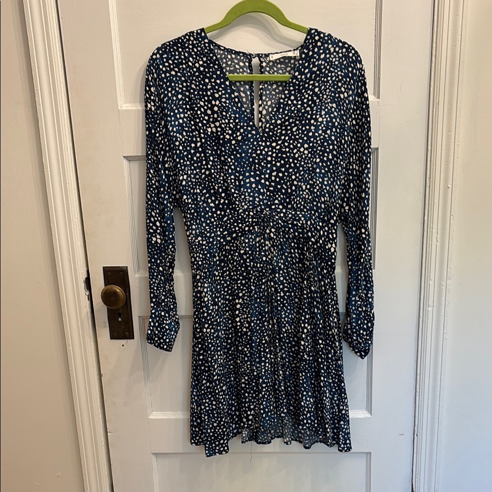Blue Dalmatian Dot Dress